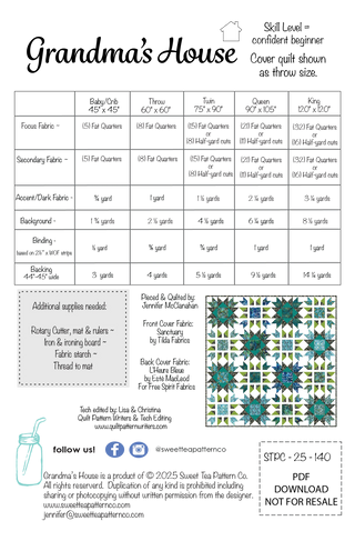 Grandma's House Quilt Pattern