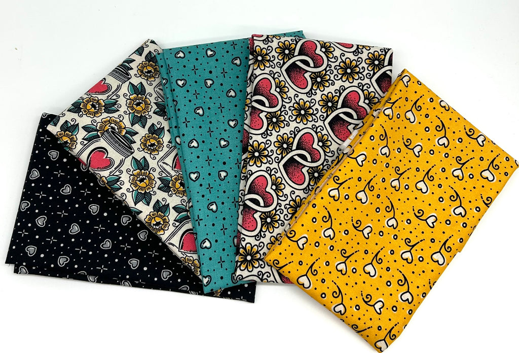 Love, Ink QC 5 Half Yd Bundle – Seams Like Quilting