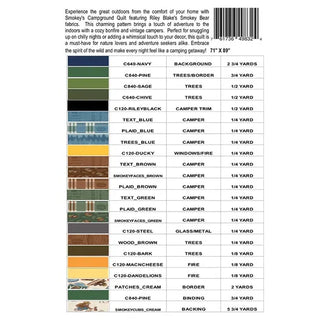 Smokey's Campground Quilt Pattern