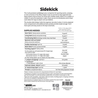 Sidekick Saddle Bag Organizer Pattern