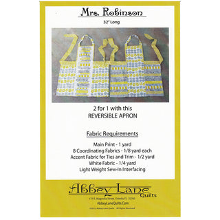 Mrs. Robinson Reversible Apron