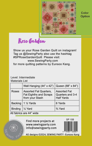 Rose Garden Quilt Pattern
