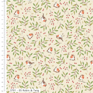 Yuletide Burrow Robin & Twig